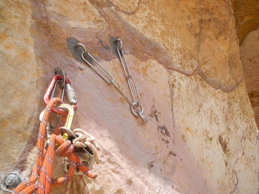 Rock climbing in Jordan