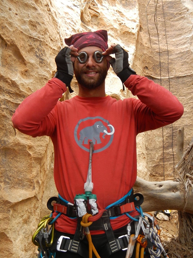 Rock climbing in Jordan