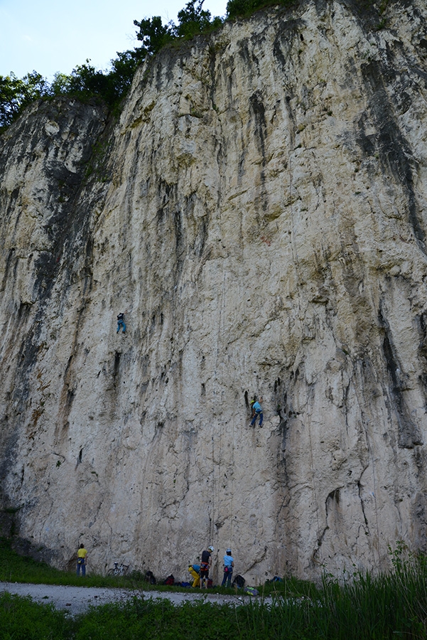 La Vela, climbing at Trento