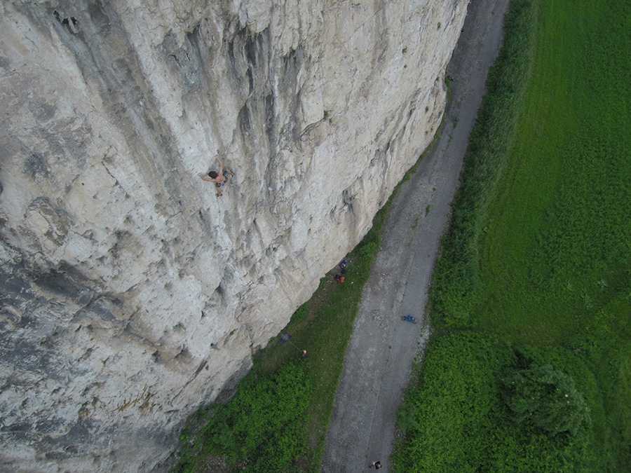 La Vela, climbing at Trento