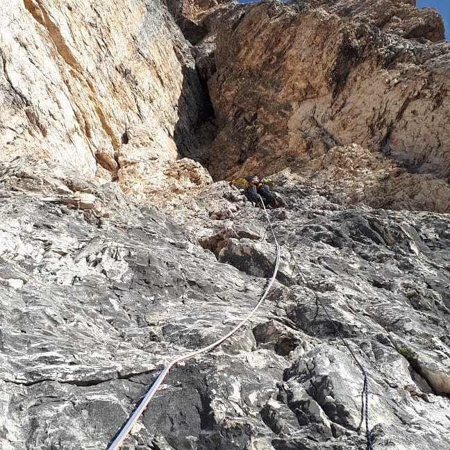 Spigolo Casanova - Marchisio, Popera, Dolomites, Nicola Marchisio, Christian Casanova
