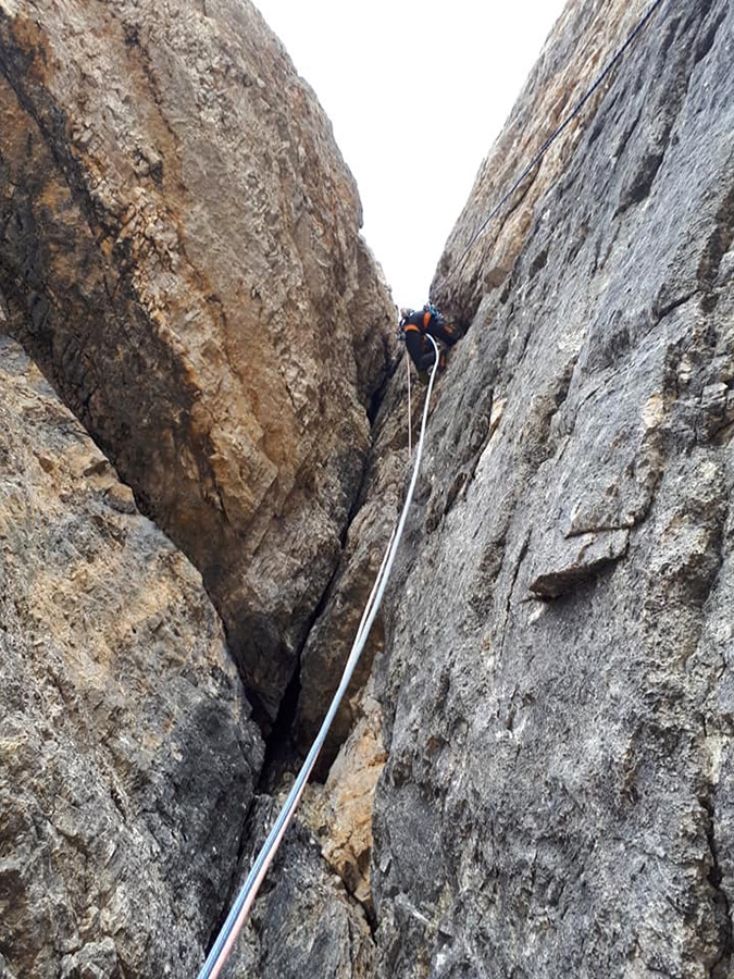Spigolo Casanova - Marchisio, Popera, Dolomites, Nicola Marchisio, Christian Casanova