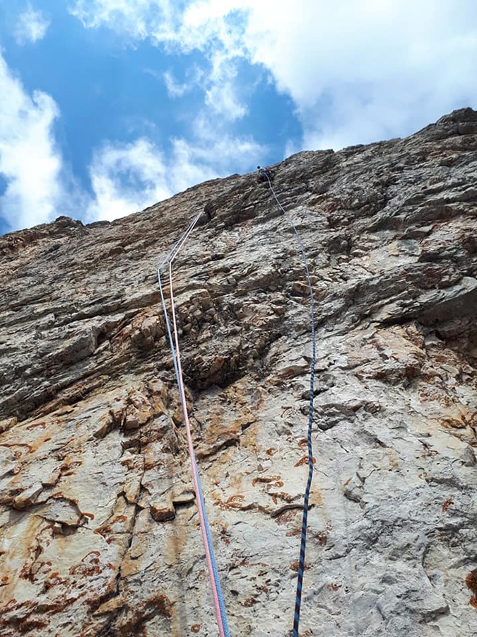 Spigolo Casanova - Marchisio, Popera, Dolomiti di Sesto, Nicola Marchisio, Christian Casanova