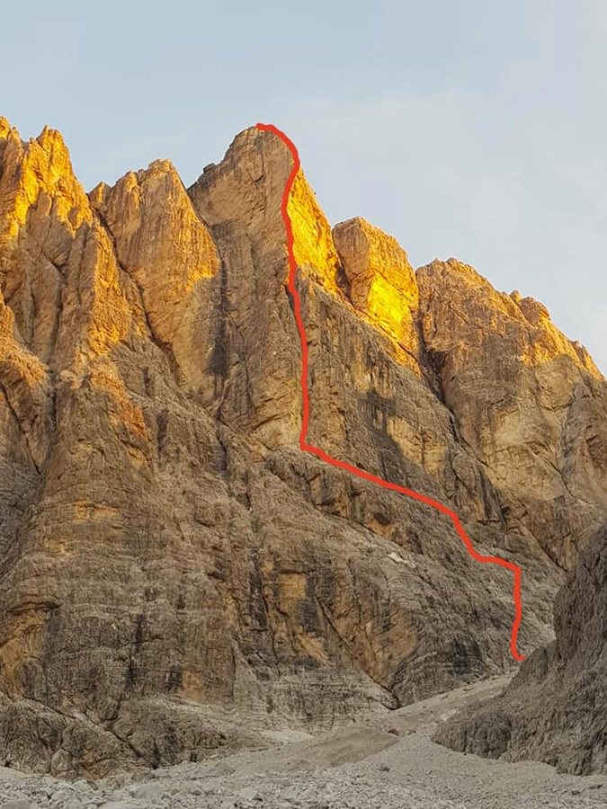 Spigolo Casanova - Marchisio, Popera, Dolomiti di Sesto, Nicola Marchisio, Christian Casanova