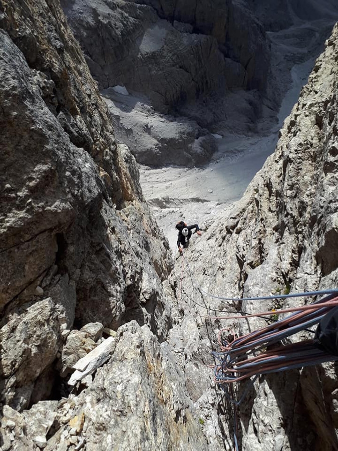 Spigolo Casanova - Marchisio, Popera, Dolomites, Nicola Marchisio, Christian Casanova