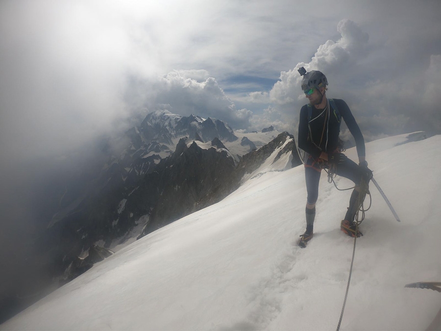 Denis Trento, Robert Antonioli, Cresta di Rochefort, Traversata delle Jorasses, Monte Bianco