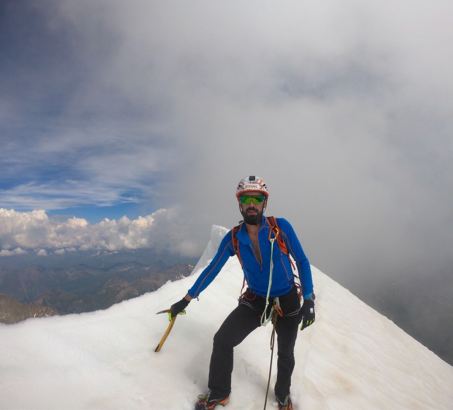 Denis Trento, Robert Antonioli, Cresta di Rochefort, Traversata delle Jorasses, Monte Bianco