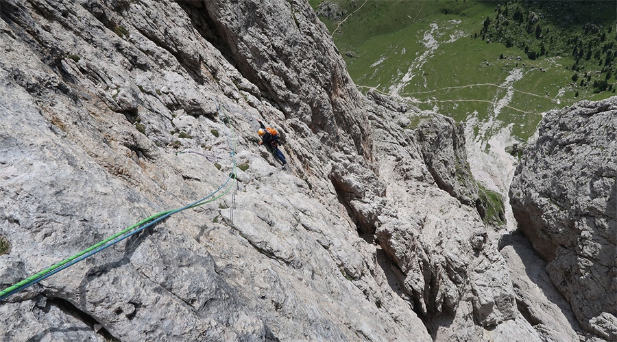 Große Fermeda, Geislerspitzen, Dolomites, Aaron Moroder, Miran Mittermair