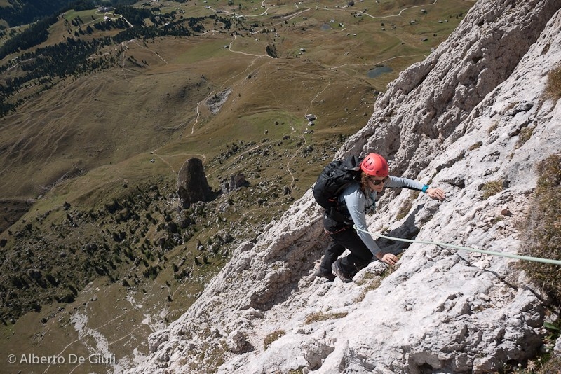 Grande Fermeda Via Normale, Odle, Dolomiti, Alberto De Giuli