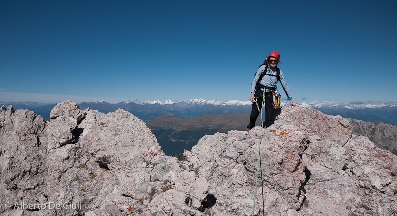 Grande Fermeda Via Normale, Geisler, Dolomites, Alberto De Giuli