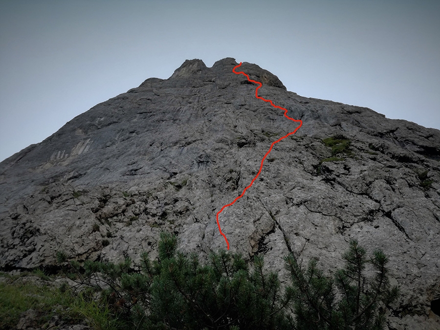 Mente Demente, Spiz della Lastia, Agner, Dolomites, Diego Toigo, Francesco Fent, Alberto Maschio