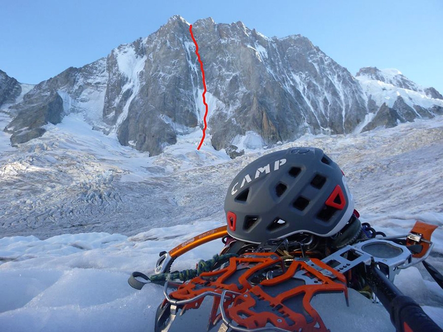 Grandes Jorasses, Japanese Couloir, Roger Cararach Soler, Marc Toralles, Bru Busom