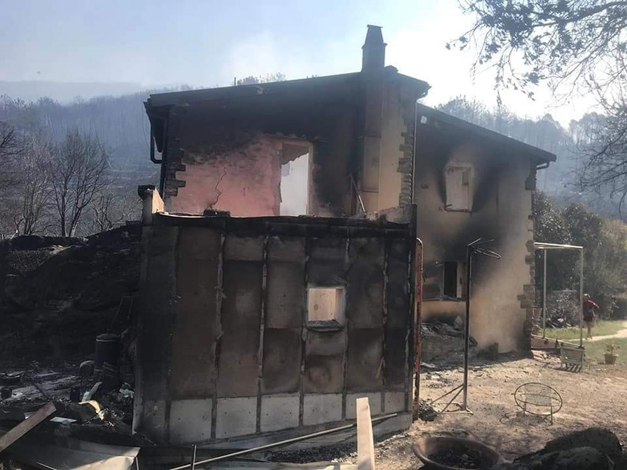 Incendio Monti Pisani, Monte Serra 