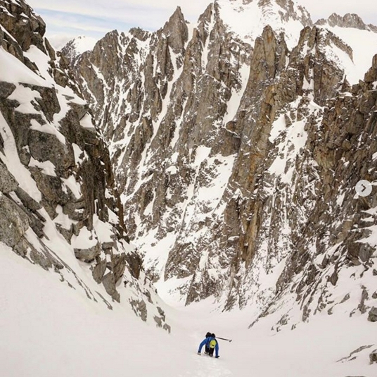 Dolomites steep skiing