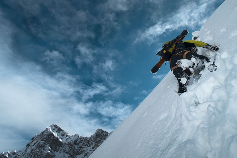 Dolomites steep skiing