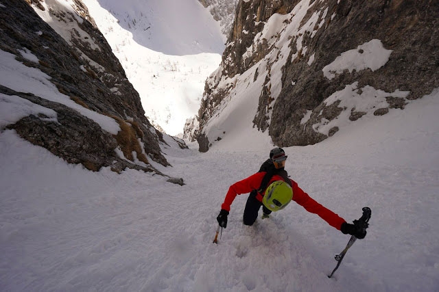 Dolomites steep skiing