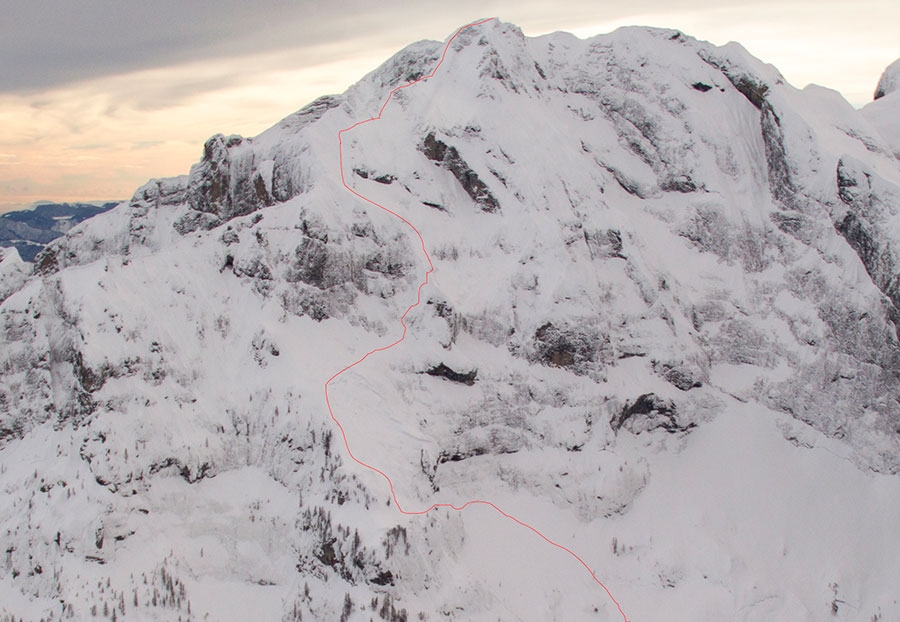 Dolomites steep skiing