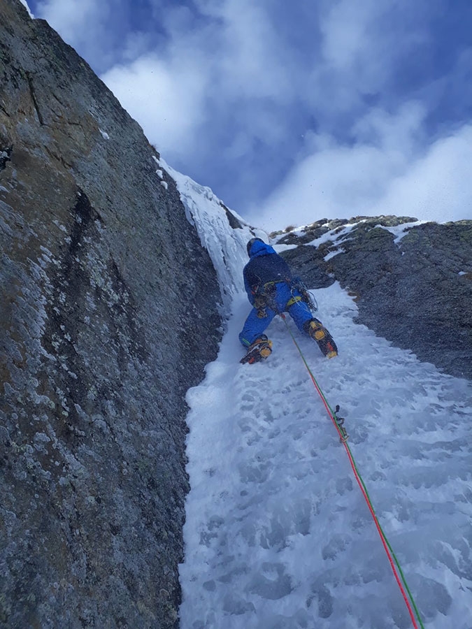 Aiguille Rouges di Rochefort, Monte Bianco, Denis Trento, Marco Farina, Marco Majori, Andrea Peron