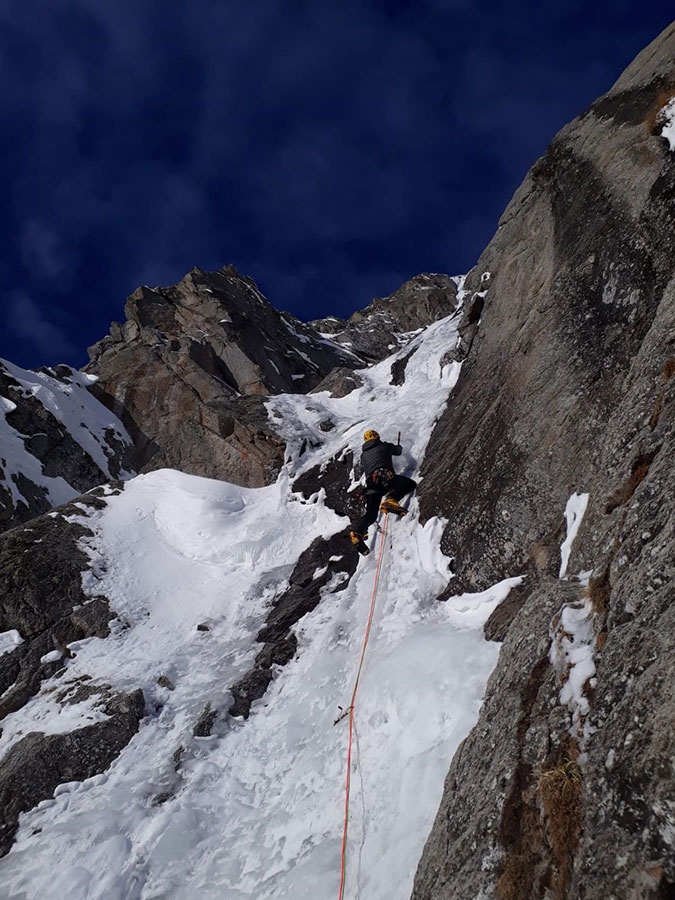 Aiguille Rouges di Rochefort, Monte Bianco, Denis Trento, Marco Farina, Marco Majori, Andrea Peron