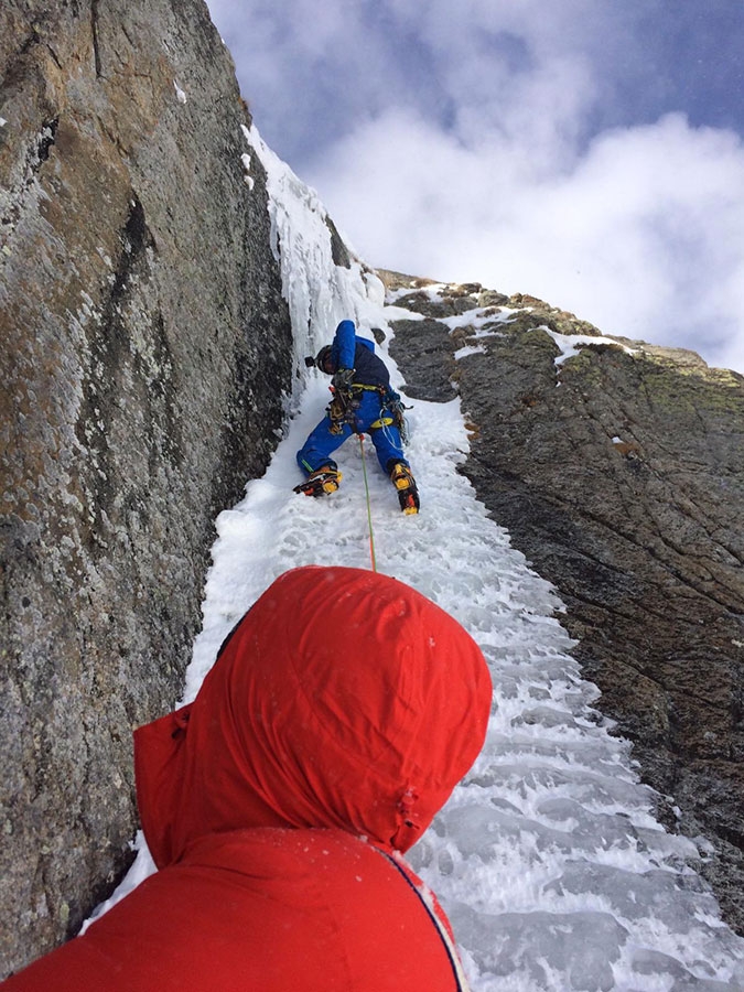 Aiguille Rouges di Rochefort, Monte Bianco, Denis Trento, Marco Farina, Marco Majori, Andrea Peron