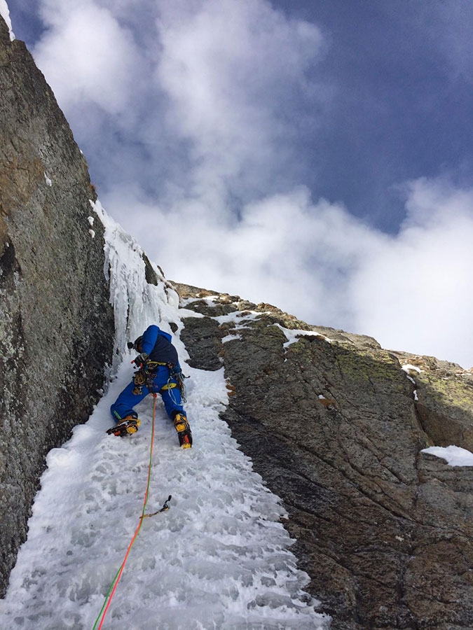 Aiguille Rouges di Rochefort, Monte Bianco, Denis Trento, Marco Farina, Marco Majori, Andrea Peron