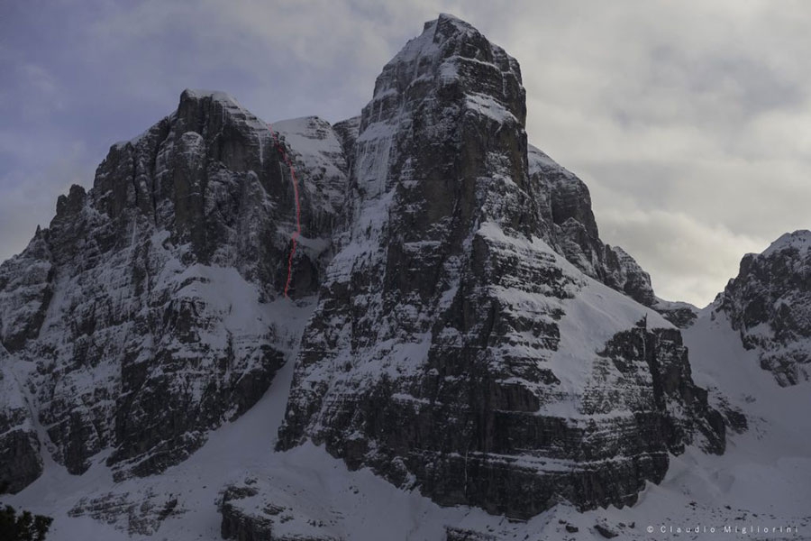 Cima Tosa, Brenta Dolomites, Claudio Migliorini, Roberto Parolari