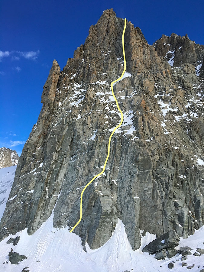 Aiguilles Marbrées, Monte Bianco, Ezio Marlier