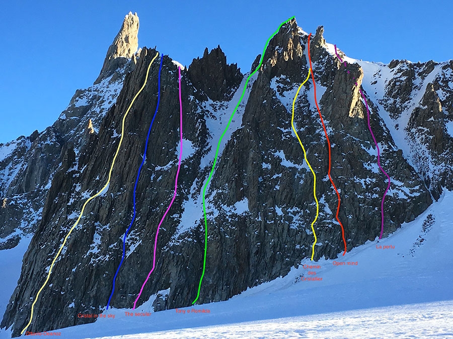 Aiguilles Marbrées, Monte Bianco, Ezio Marlier