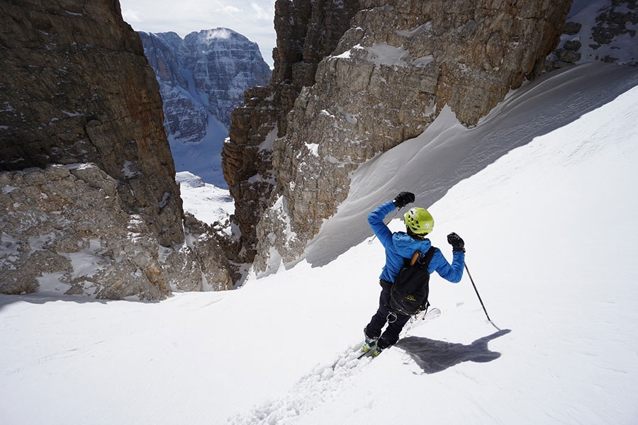 Dolomiti di Brenta, Cima Brenta canale ovest, Luca Dallavalle, Roberto Dallavalle