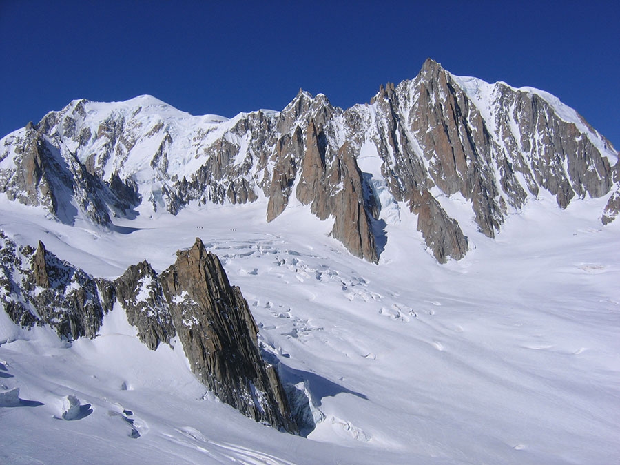 Vierge du Flambeau, Monte Bianco
