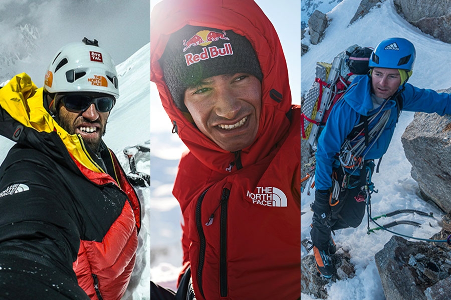 David Lama, Hansjörg Auer, Jess Roskelley