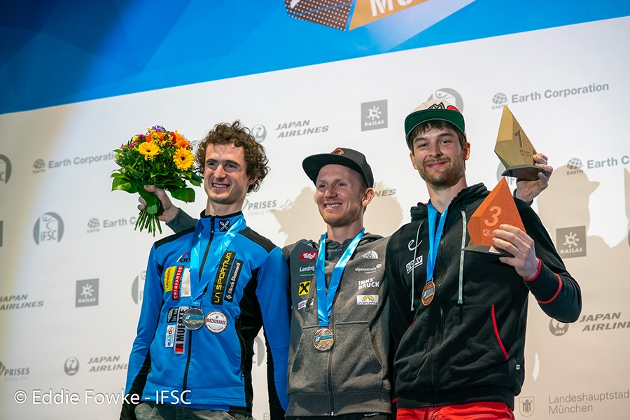 Adam Ondra, Jakob Schubert, Jan Hojer