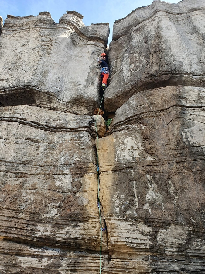 Portugal trad climbing, Giancarlo Maritano