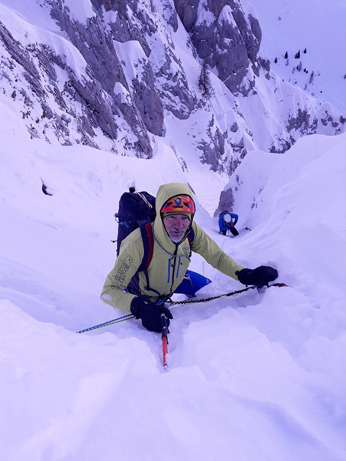 Pizzo di Petto Bergamo Alps, Gabriele Carrara, Yuri Parimbelli, Ennio Spiranelli