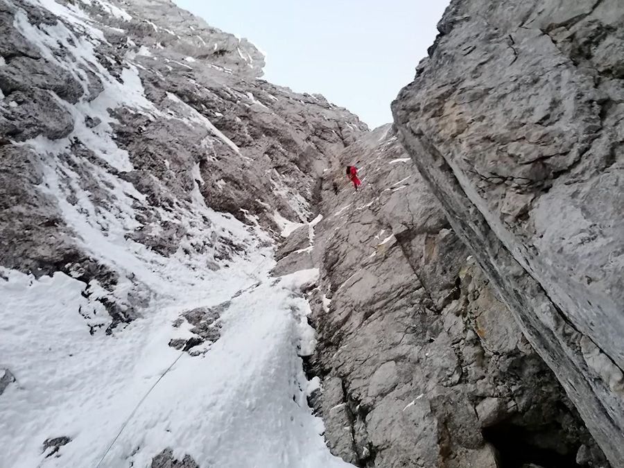 Pizzo di Petto Bergamo Alps, Gabriele Carrara, Yuri Parimbelli, Ennio Spiranelli
