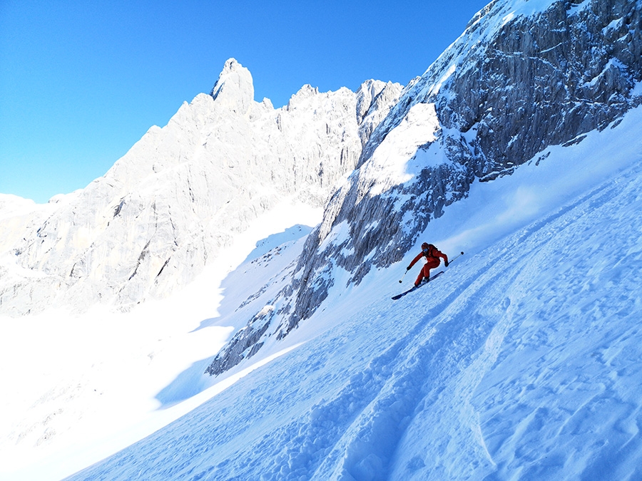 Dolomites extreme skiing