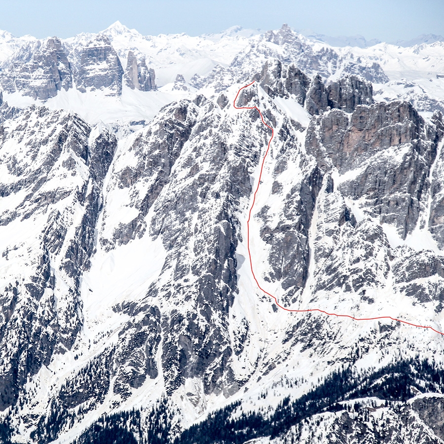 Dolomites extreme skiing