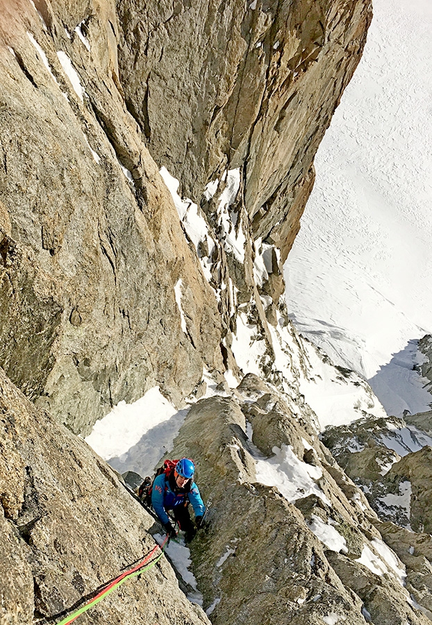 Pointe de l'Androsace, Monte Bianco, Denis Trento, Filip Babicz