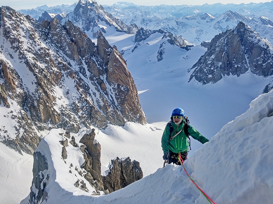 Pointe de l'Androsace, Monte Bianco, Denis Trento, Filip Babicz