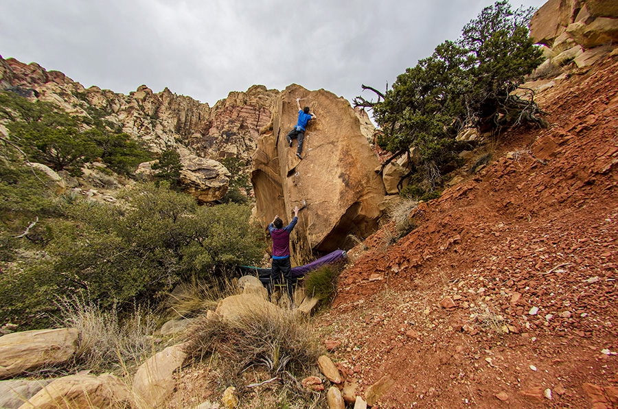 Bouldering at Red Rock, USA