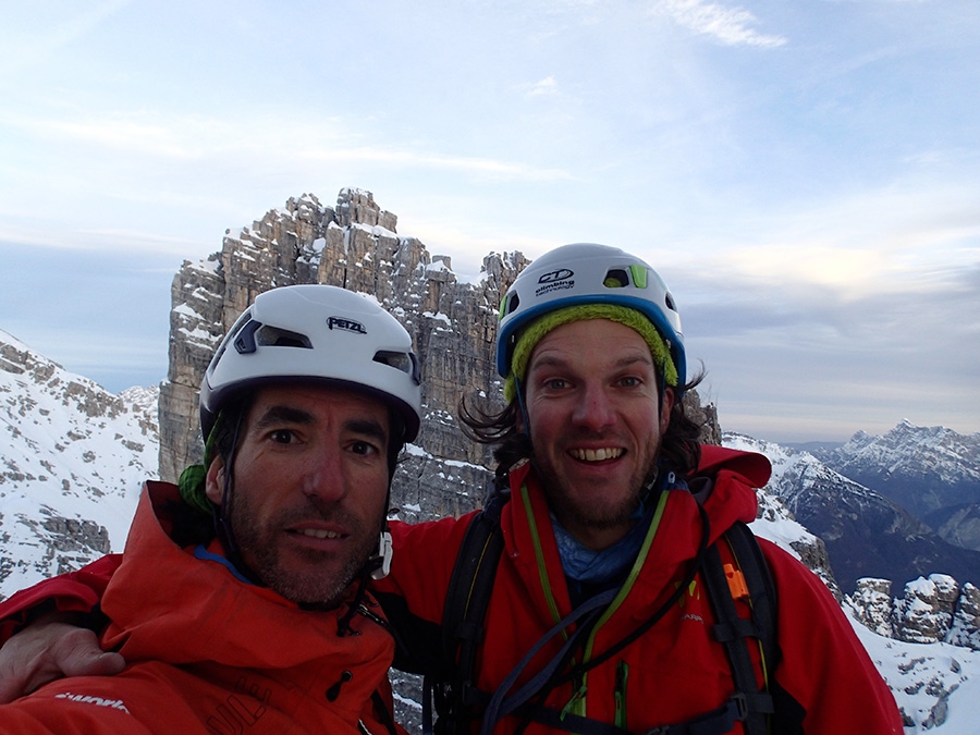 Rocchetta Alta di Bosconero, Zoldo Dolomites, Santiago Padrós, Diego Toigo