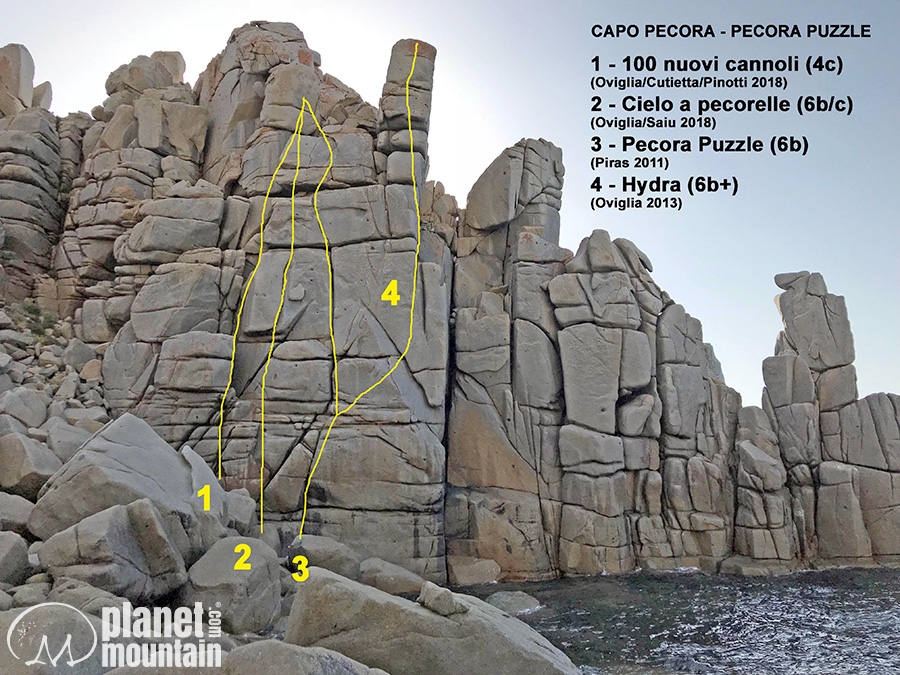 Capo Pecora Sardegna, arrampicata trad