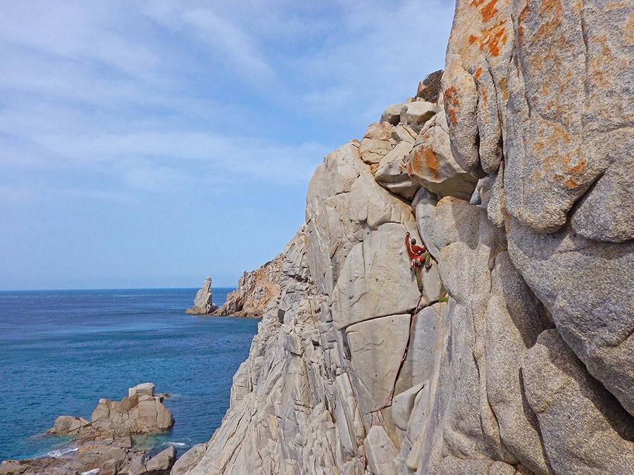 Capo Pecora Sardegna, arrampicata trad