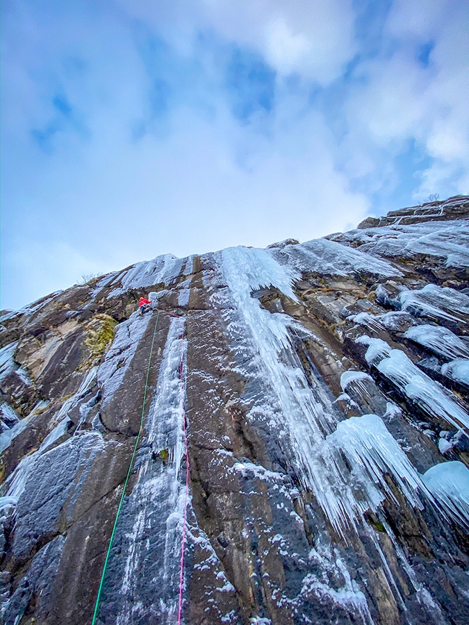 Cascate di ghiaccio in Norvegia, Greg Boswell, Jeff Mercier