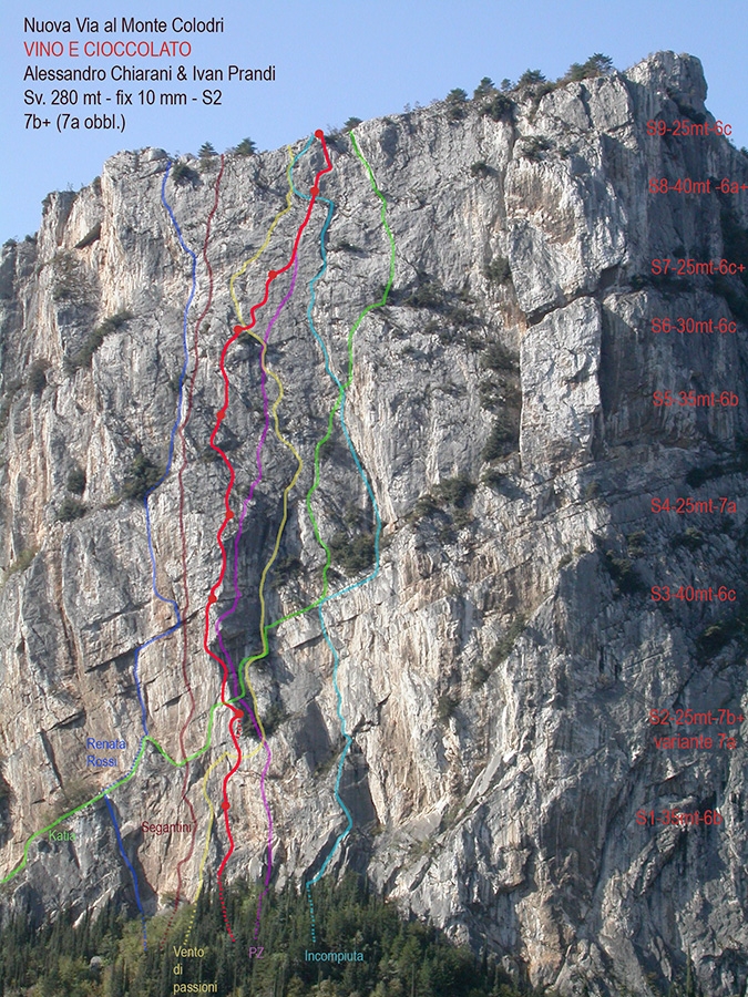 Monte Colodri Arco,  Alessandro Chiarani, Ivan Prandi