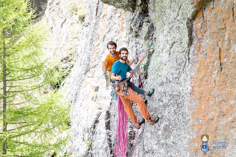 Fessura di Gianfri, Nid Des Hirondelles, Valgrisenche, Marco Sappa, Mattia Sappa