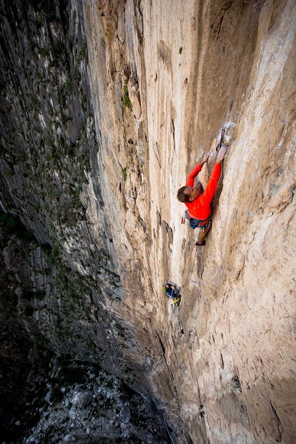 Vuelo de Fortuna, Canyon de la Sandìa, Huasteca, Messico, Rolando Larcher, Alex Catlin