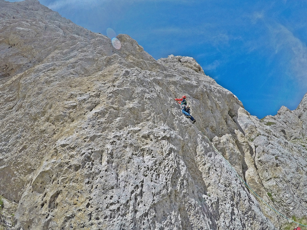 Scoglio della Sassetelli, Monte Terminillo, Central Appennines, Covid Line, Pino Calandrella, Giulio Longhi, Emiliano Palla