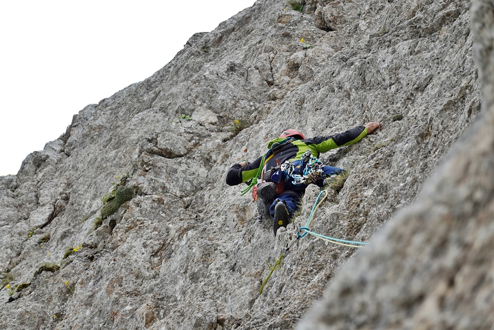 Scoglio della Sassetelli, Monte Terminillo, Central Appennines, Covid Line, Pino Calandrella, Giulio Longhi, Emiliano Palla