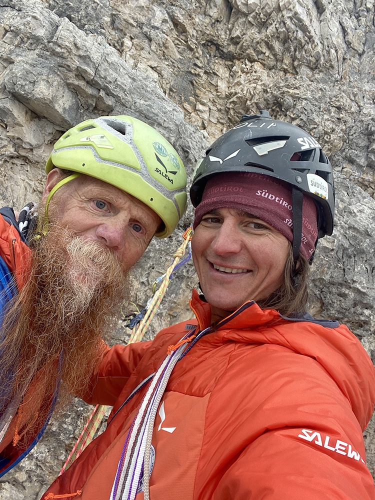 Tre Cime di Lavaredo, Dolomites, Croda degli Alpini, Simon Gietl, Andrea Oberbacher